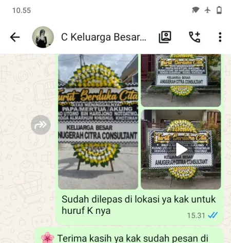 Pengiriman Papan Bunga Duka Samosir